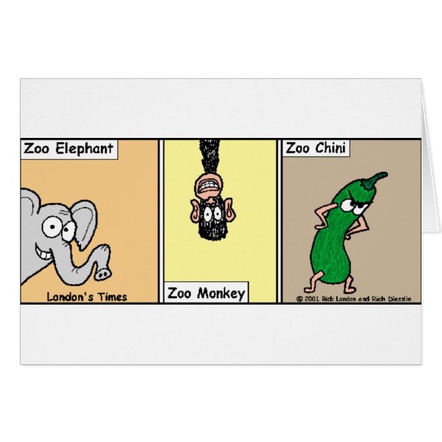 Grappige dierentuin/dier strip cadeaus & verzamelo (Voorkant Horizontaal)