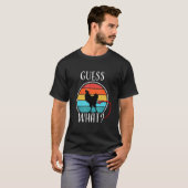 Grappige dierentuin raad wat kippenkont wit ontwer t-shirt (Voorkant volledig)
