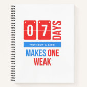 grappige dierenvogel notitieboek (Voorkant)