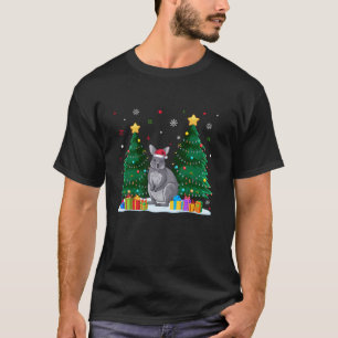 Grappige Dierenvrienden Wallaby Santa Hat Ugly Chr T-shirt