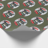 Grappige dierlijke kerstfavorieten - Dragon 1 Cadeaupapier (Hoek)