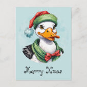 Grappige dierlijke kerstfavorieten - Duck 2 Briefkaart (Voorkant)