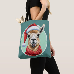 Grappige dierlijke Kerstfavorieten - Lama 1 Tote Bag