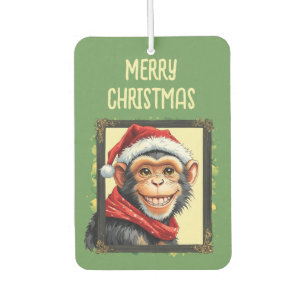 Grappige dierlijke kerstfavorieten - Monkey 2 Luchtverfrisser