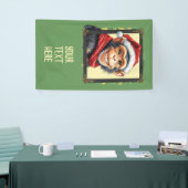 Grappige dierlijke kerstfavorieten - Monkey 2 Spandoek (Beurs)