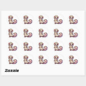 Grappige Diersticker Ronde Sticker (Vel)