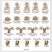 Grappige dierstickers  sticker (Vel)
