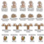Grappige dierstickers sticker (Voorkant)