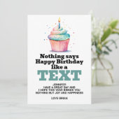 Grappige digitale download verjaardag kaart (Staand voorkant)