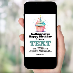 Grappige digitale download verjaardag kaart