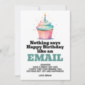 Grappige digitale download verjaardag kaart (Voorkant)