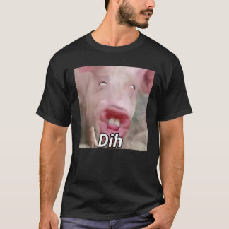 grappige dih hersenrot gen z humor varkensmeme dih t-shirt