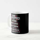 Grappige Dijen Flebotomist Flebotomie Technicus Nu Koffiemok (Voorkant links)