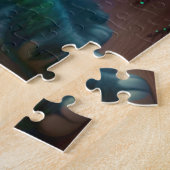 GRAPPIGE DIKKE KAT KERST JIGSAW PUZZEL (Zijkant)