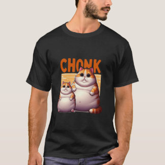 Grappige dikke katten meme, Chonk kat Kattenliefhe T-shirt