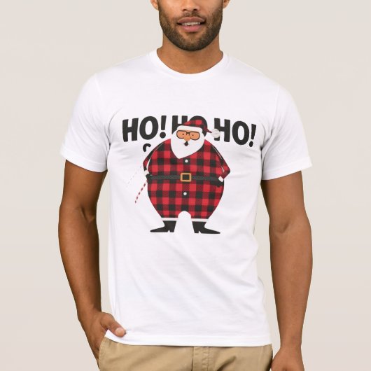 Grappige dikke kerstman T-Shirt (Voorkant)