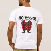 Grappige dikke kerstman T-Shirt (Achterkant)