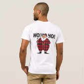 Grappige dikke kerstman T-Shirt (Achterkant volledig)
