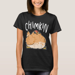 Grappige dikke kip chimkin kip liefhebbers t-shirt