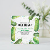 Grappige Dill Pickle Pun Verjaardag Kaart (Staand voorkant)