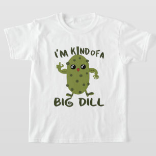 grappige dill picknick word art t-shirt
