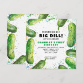 Grappige Dille Komkommer Verjaardag Punt Kaart (Voorkant / Achterkant)