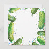 Grappige Dille Komkommer Verjaardagspun Kaart (Achterkant)