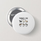 Grappige Dingen Die Ik Doe Als Paardenliefhebber V Ronde Button 5,7 Cm (Voorkant /achterkant)