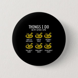 Grappige Dingen Die Ik Doe In Mijn Vrije Tijd Slan Ronde Button 5,7 Cm
