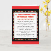 Grappige Dingen die ik van Mijn Airedale Terrier Kaart (Gele Bloem)