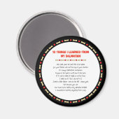 Grappige dingen die ik van mijn Dalmatiër heb gele Magneet (Voorkant / Achterkant)