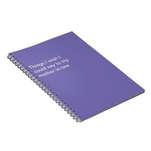 Grappige dingen die ik wou dat ik schoonmoeder kon notitieboek (Rechterzijde)