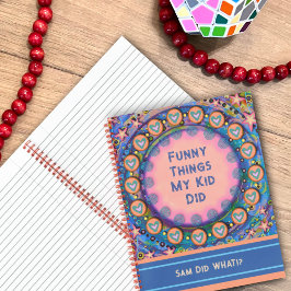 Grappige Dingen Die Mijn Kind Deed Aangepaste Jour Notitieboek