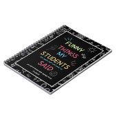 Grappige dingen die mijn studenten zei dagboek notitieboek (Linkerzijde)