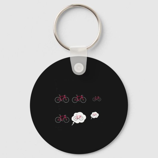 Grappige Dingen Vrije Tijd Fiets Sleutelhanger (Voorkant)