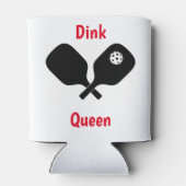 Grappige Dink Pickleball  Blikjeskoeler (Achterkant)