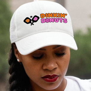 Grappige Dinkin Donuts Dinken Pickleball Paddle Trucker Pet
