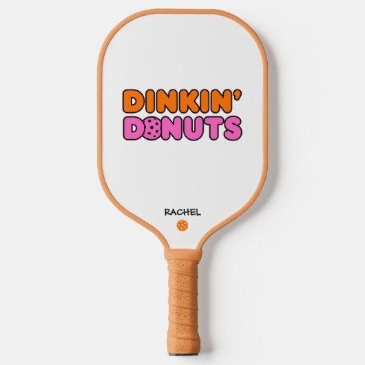 Grappige Dinkin Donuts Pickleball Paddle (Voorkant)