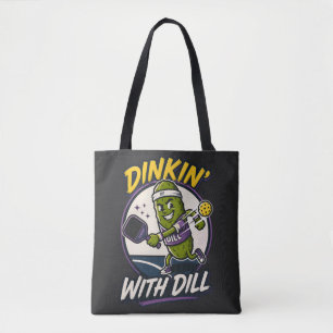Grappige Dinkin' Met Dilletje Liefhebber Pun Ontwe Tote Bag