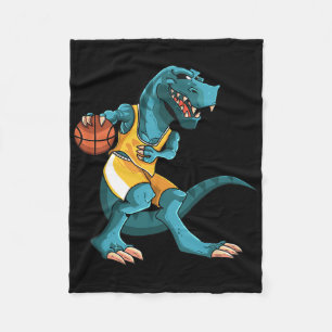 Grappige Dino Speelt Skelet T-rex Liefhebber Spele Fleece Deken