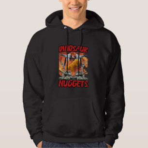 Grappige Dinosaur Chicken Nugget Bootleg Hardcore Hoodie