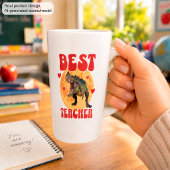 Grappige Dinosaur Dinosaur Beste Leraar Latte Mok