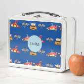 Grappige Dinosaur raceauto jongen kinderen Verjaar (In situ)