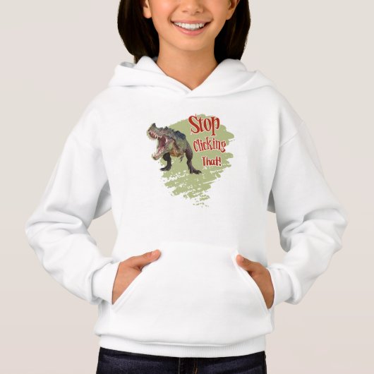 Grappige Dinosaur Stop Klikken (Voorkant)