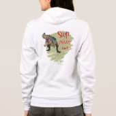 Grappige Dinosaur Stop Klikken Hoodie (Achterkant)