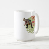 Grappige Dinosaur Stop Klikken Koffiemok (Voorkant rechts)