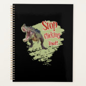 Grappige Dinosaur Stop Klikken Planner (Voorkant)