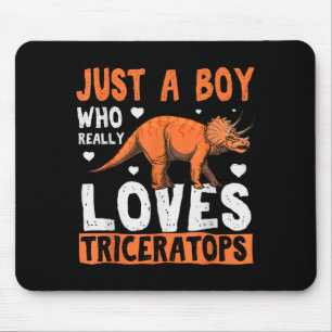 Grappige Dinosaur Triceratops Kleding Voor Jongens Muismat