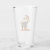 Grappige Dinosaurius Kunstleraar Creatieve Klaslok Glas (Achterkant)