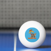 Grappige Dinosaurius Kunstleraar Creatieve Klaslok Pingpongbal (Net)